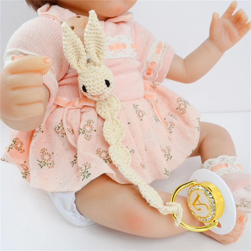 Joli attache-sucette pour bébé, porte-sucette pour garçons filles, lapin mignon avec oreilles