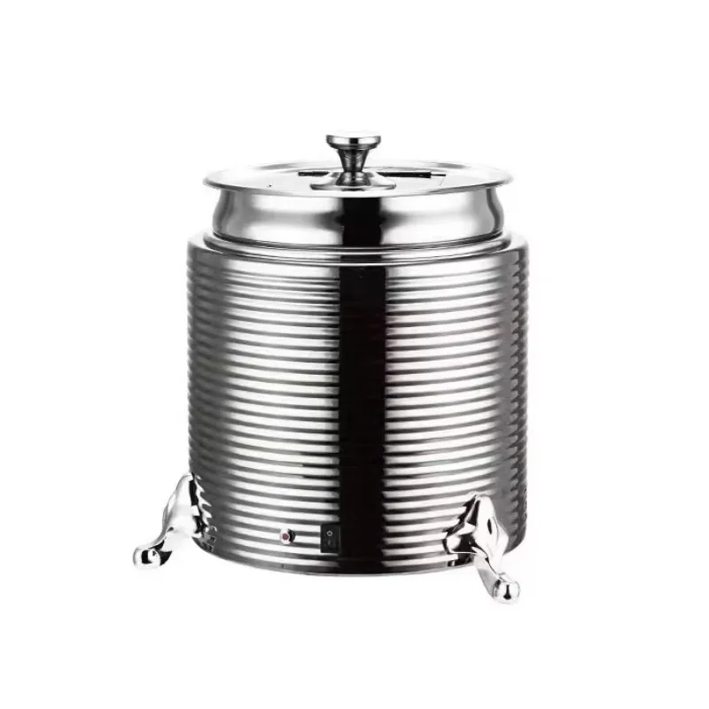 Self-service container restaurant stew pot stainless steel electric heating cooking pot large capacity soup warmer