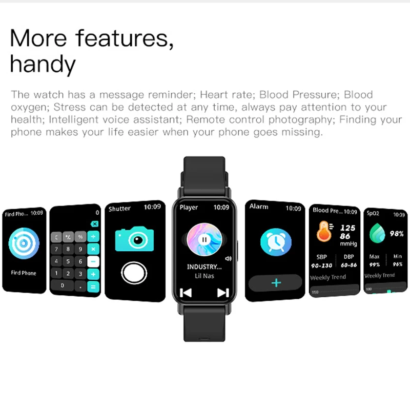 GEJIAN Couple Smart Watch 1.45 Inches 172 * 320 Resolution GPS Function Heart Rate Health Monitoring Function Sports Watch - Image 3
