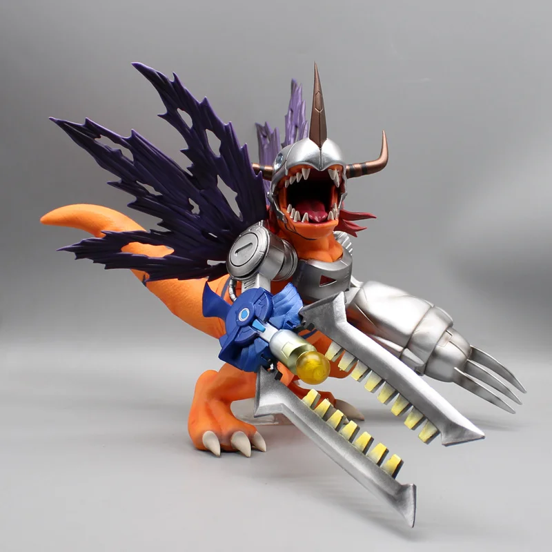 Digimon Adventure Anime Figures Gk Metal Greymon Digimon World Atlas Model Desktop Decoration Statue Collection Toy ChildrenGift