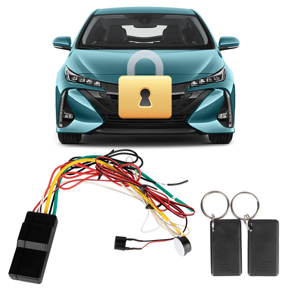 

Car Alarm System Anti-Hijacking Intelligent Circuit Cut Off Immobilizer Unlock Device 2.4GHz Wireless Engine Lock