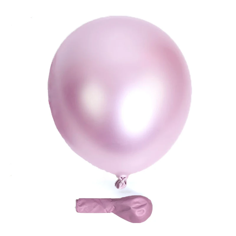 10/20/50 Stück Metallic-Geburtstagsballons Metall Blau Rot Chrom Silber Roségold Luftballons für Party Babyparty Hochzeitsdekorationen – Detail 11