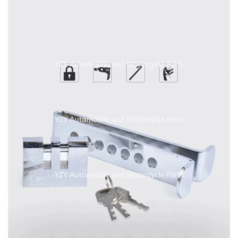 Car Clutch Lock Universal Auto Brake Pedal Lock Throttle Accelerator Security Steel Stainless Anti-Theft Tool Pedal Lock