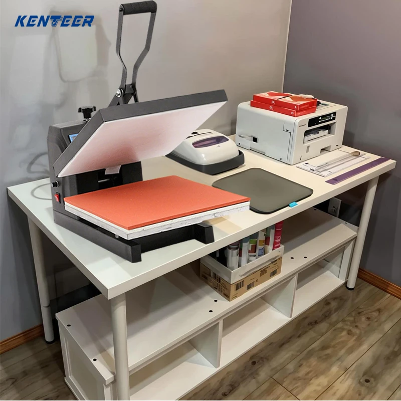 

Плоский ручной термопресс высокого давления 38*38 см, машина для передачи тепла для печати футболок