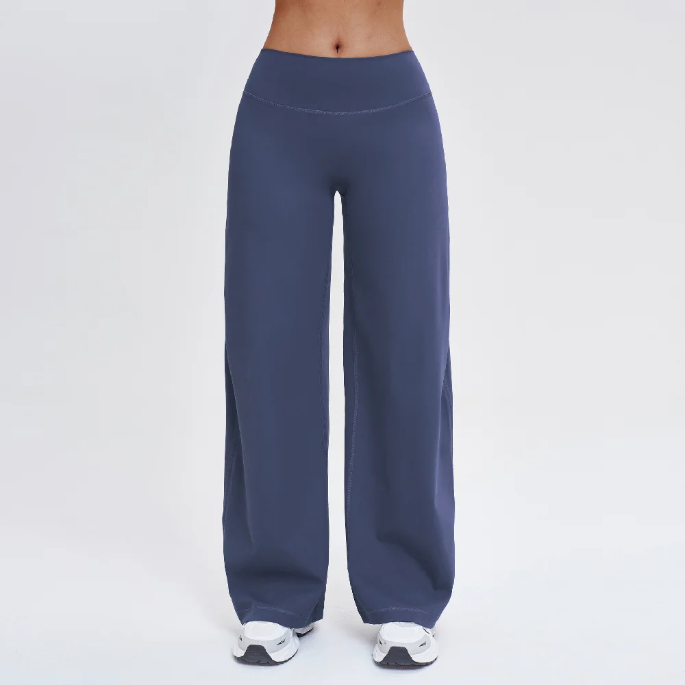 Women High-Waist Flared Yoga Pants Wide Leg Breathable Fitness Pants Pilates Sports Bell Bottom Trousers Female Gym Sports Pants image 5