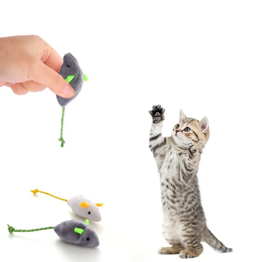 2PCScat suppliesPortable Soft Interactive  Catnip  Cats Training  Fake Mice Simulated Mouse