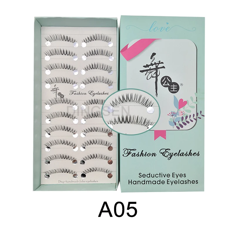Transparente Wimpern mit Stiel 5/7/10 Paar Manga Einzelwimpern Weiche Künstliche Wimpern Wimpernverlängerung Make-up Koreanisch – Detail 8