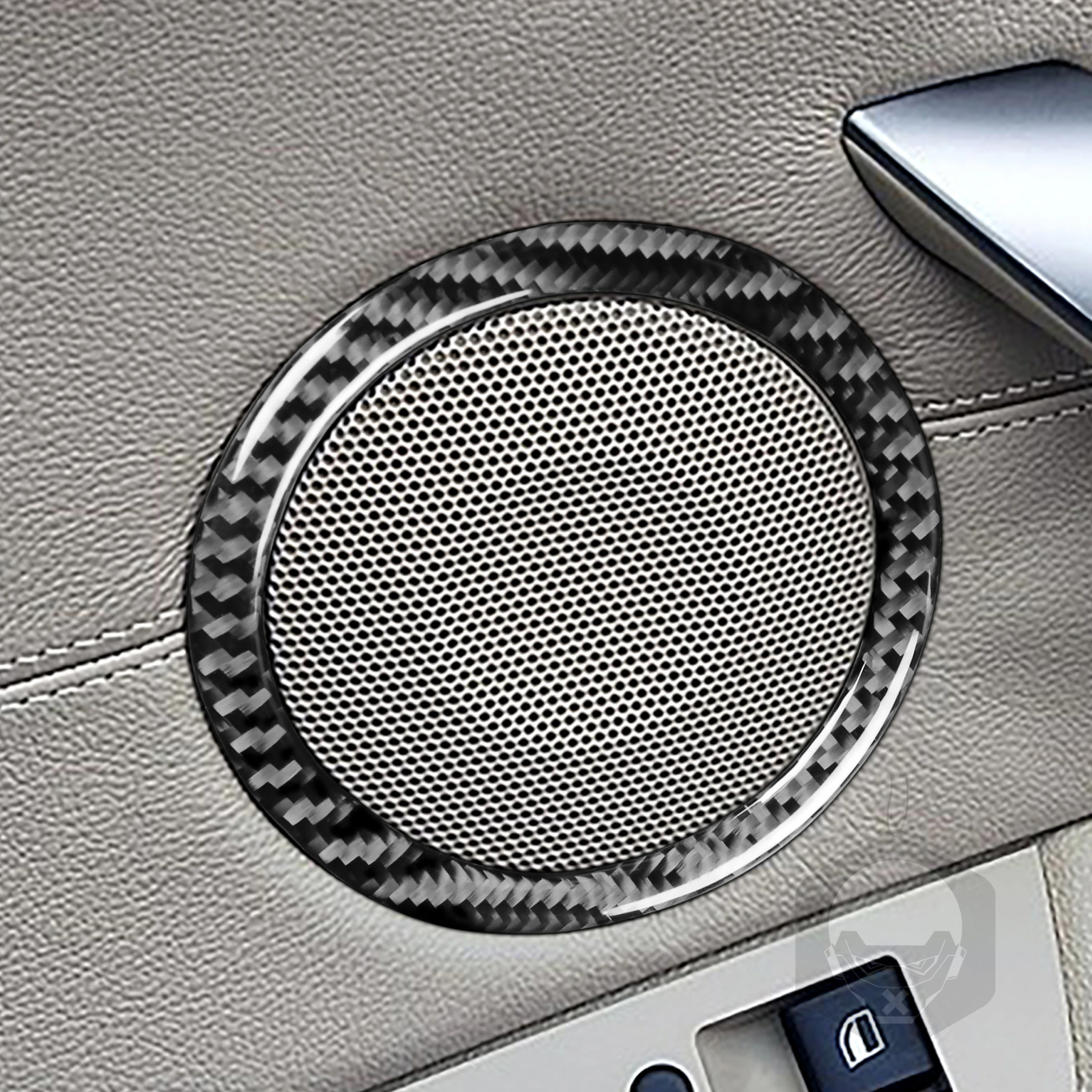 For BMW Z4 E85 E86 2003-2008 Carbon Fiber Door Speaker Horn Panel Trim Cover Car Interior Accessories Decorative Stickers - view 3