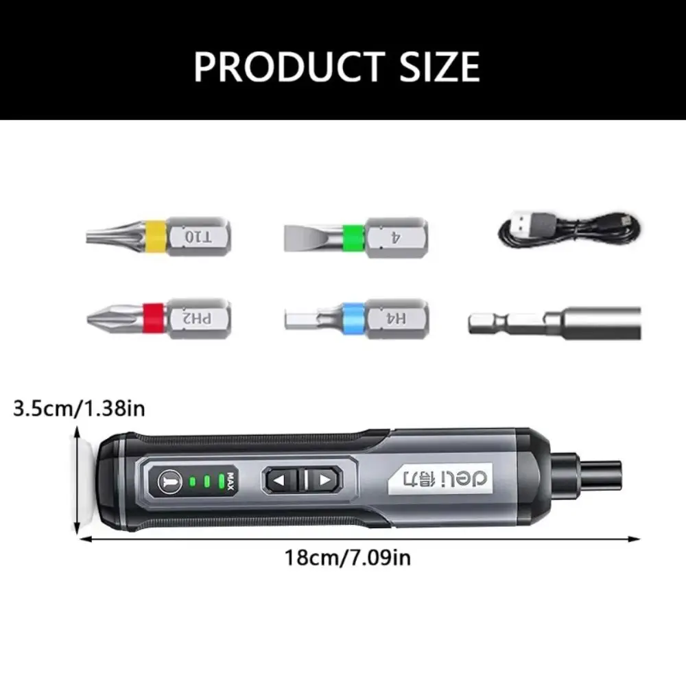Wireless 4V Electrical Screwdriver Set Ergonomic Pen Shaped Cordless Screwdriver Portable Mini Power Drill Electrician Tool
