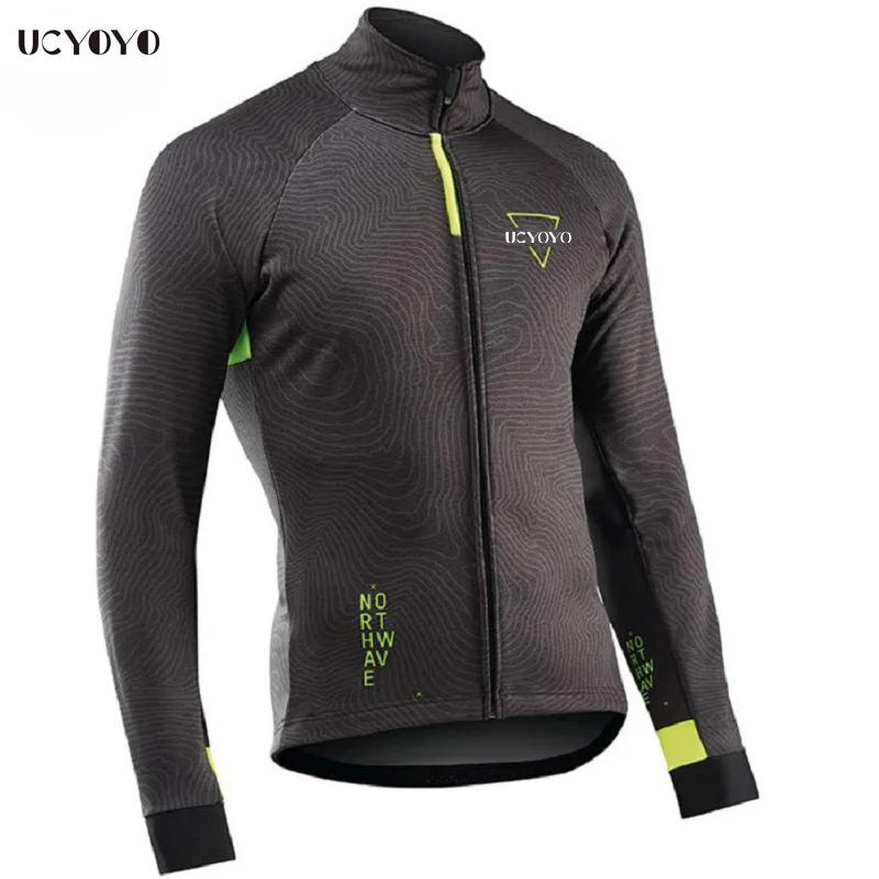 New Cycling Jersey Cycling Clothes Plush Fleece Warm Winter Thickened Long Sleeved Trousers Suit Bicycle