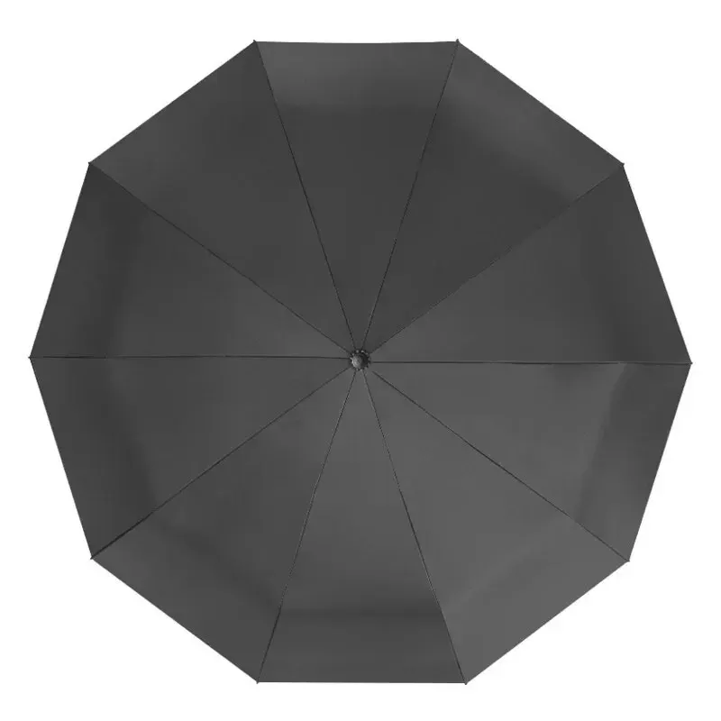 Automatic Folding Vinyl Umbrella, Ten-Bone Umbrella Is Strong, Windproof and Rainproof, Large Umbrella for Business Use