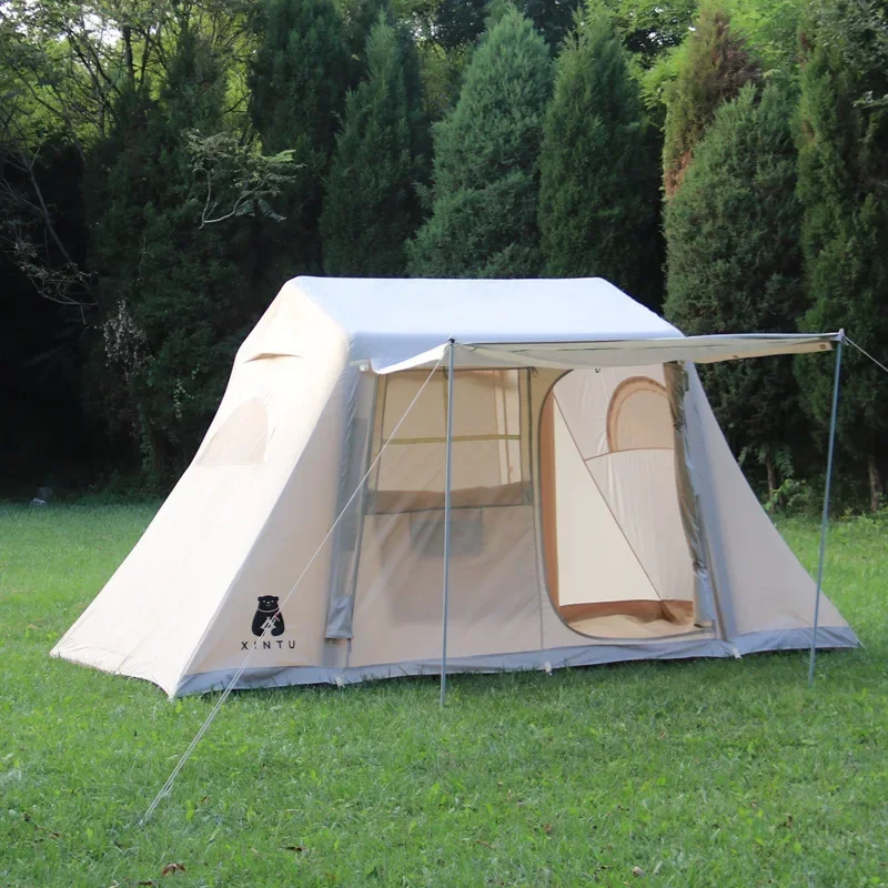 Blue Bay inflatable tent outdoor camping 3-4 person inflatable air tent Hotel house canopy oxford tents