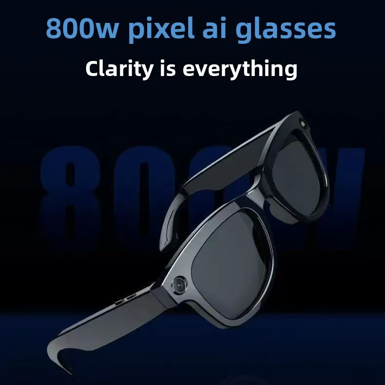 

Умные очки M01pro с камерой высокого разрешения 8 Мп, функцией фотозаписи и перевода голосовых вызовов.