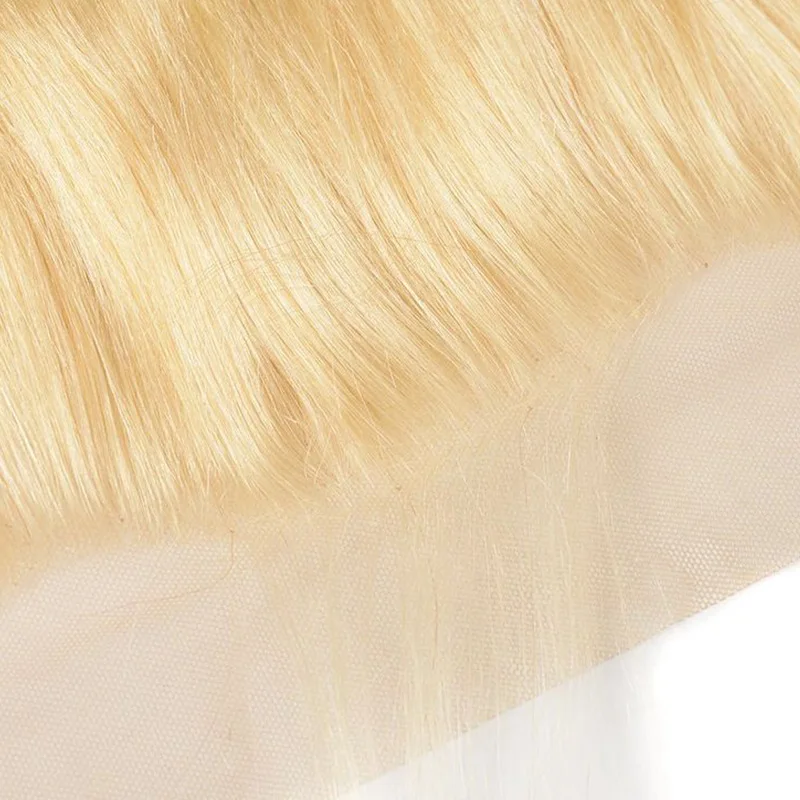 Human Hair 613 Blonde Body Wave 13x4 Lace Frontal 10-22 Inch 150% Density Full End Pree Part Brazilian Virgin Hair Pre-Plucked