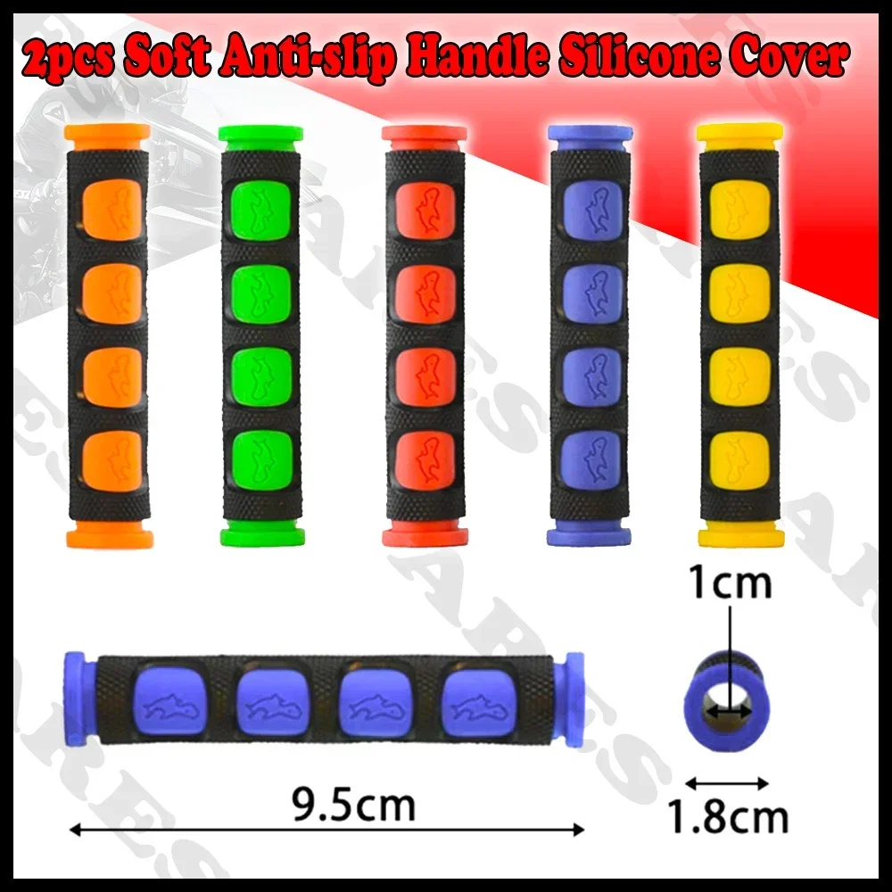 2pcs Soft Anti-Slip durable Brake Handle Silicone Sleeve Motorcycle Bicycle Protection Cover Protective Handlebar Accessories