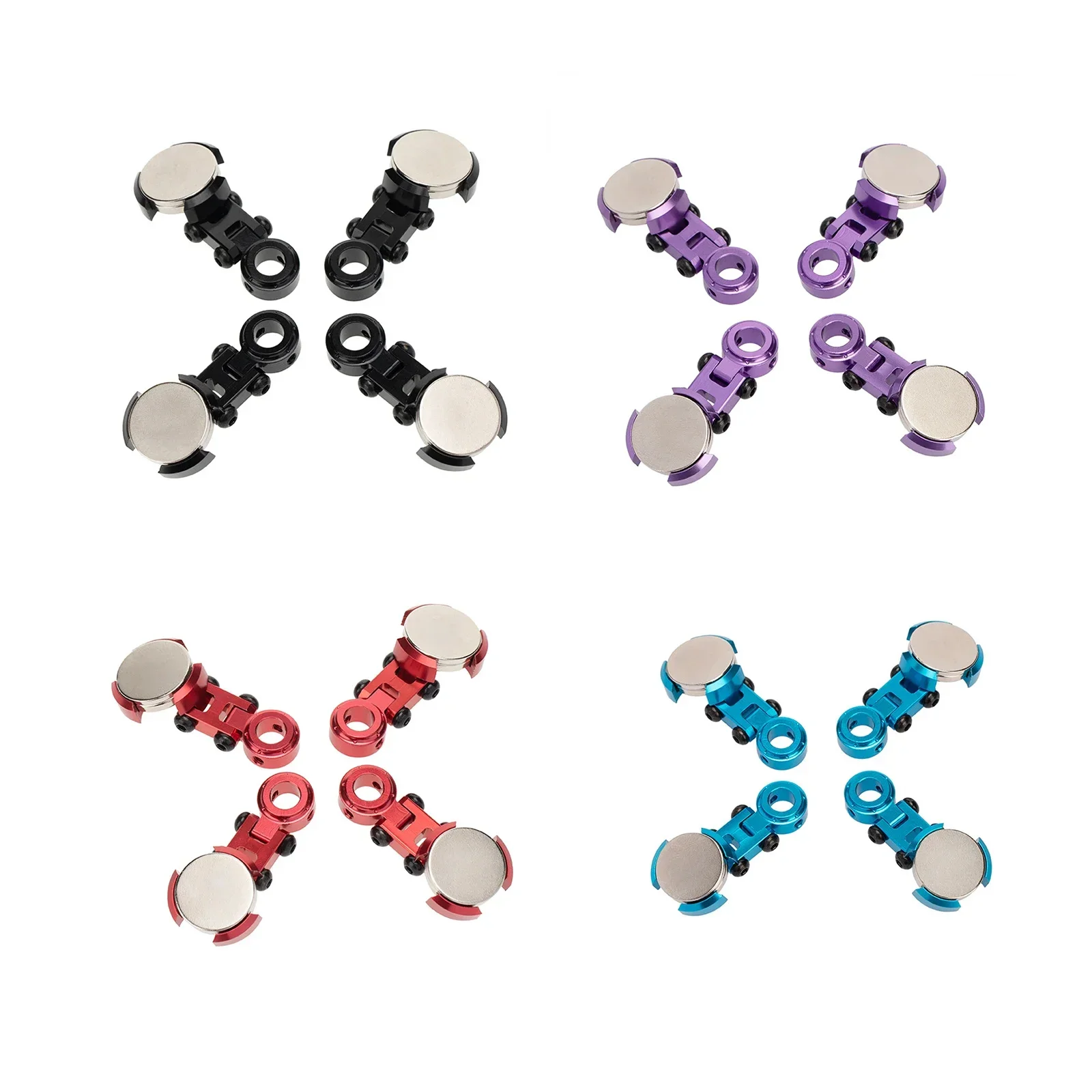 Magnetic Stealth Invisible Body Mount Kit for 1/10 Axial SCX10 D90 HSP RC Car Upgrade Parts