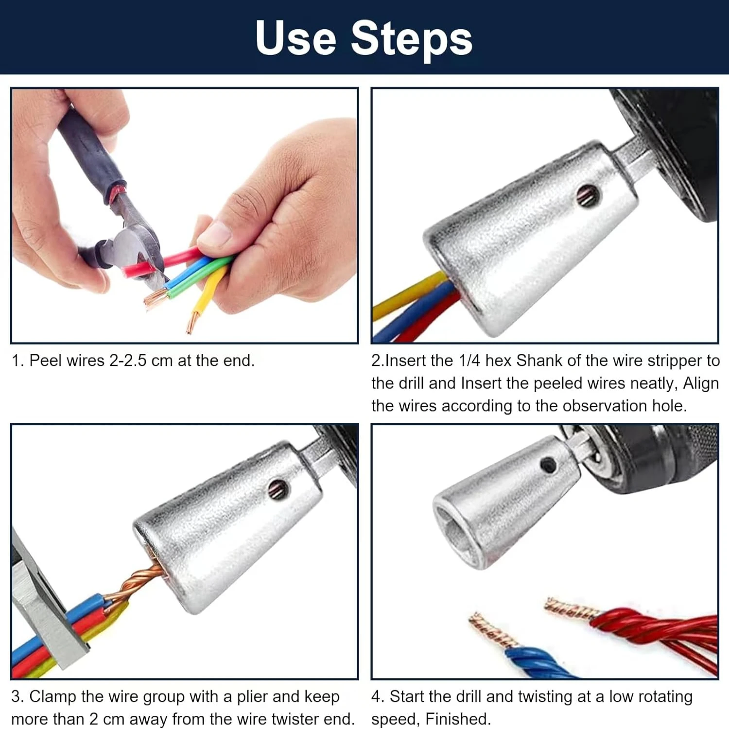 Conjunto de ferramentas de torção de fio eficiente e confiável para projetos complexos simplificados. Atualize seu espaço de trabalho com este durável e usa