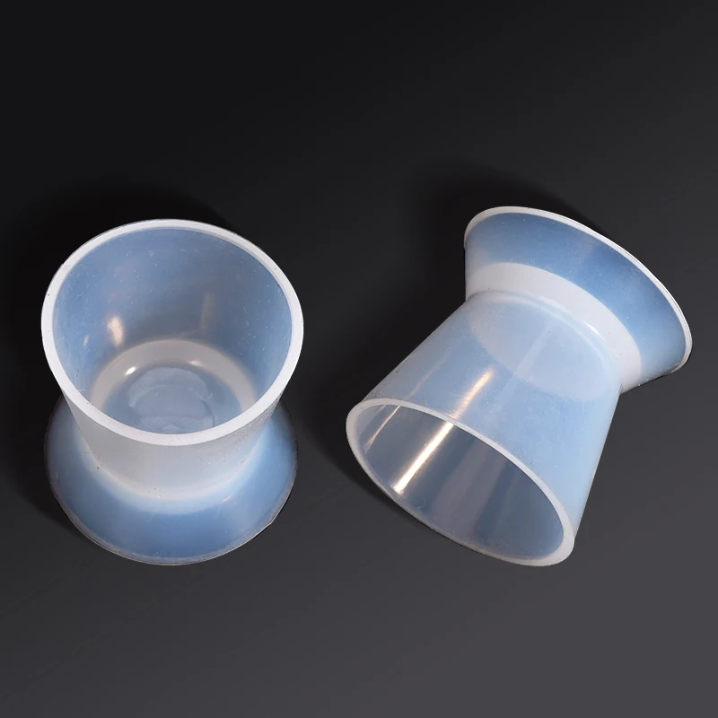 5pcs Silicone rubber mixing cup for oral materials, adhesive powder mixing cup, rubber bowl, high foot mixing cup