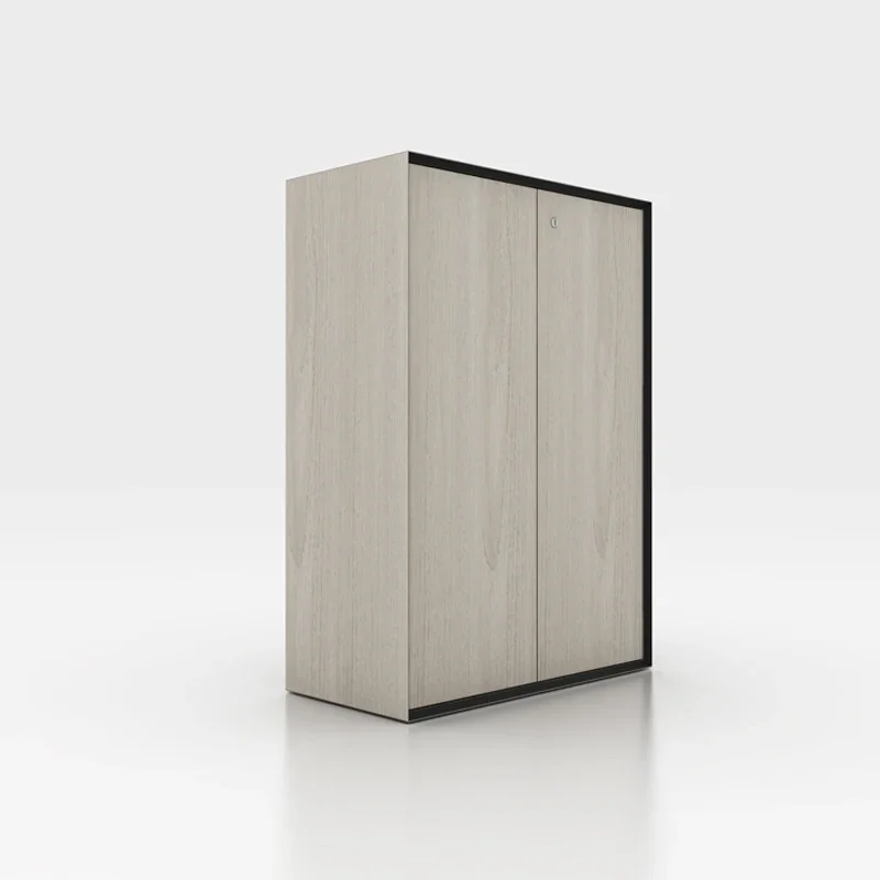 Swing door office storage furniture Large solid wood file cabinet, convenient, practical and durable