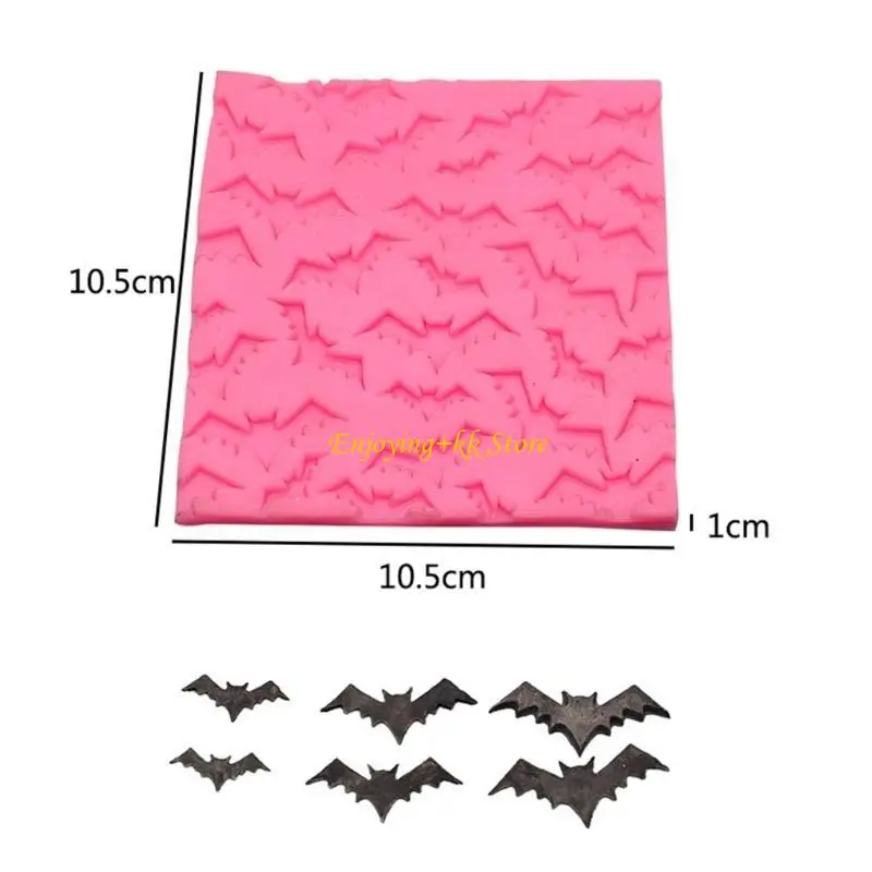 Q1JB silikonowy nietoperz formy formy do babeczki kremówek forma halloweenowa cukierka pleśń pieczenia