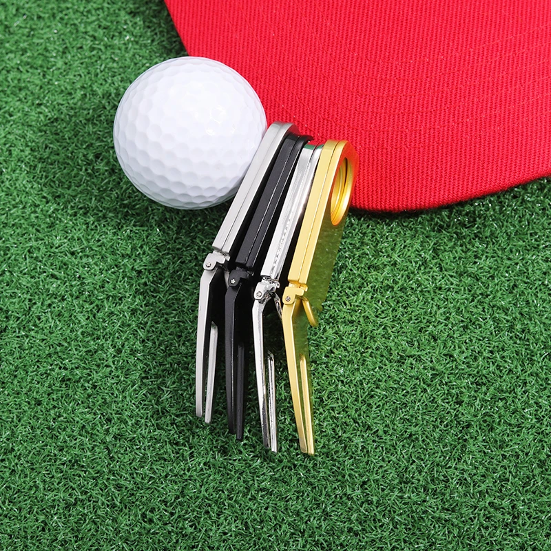 Golf Divot Tool Golf Divot Repair Fork Golf Ball Marker Shoes Shaped Cartoon Golf Training Aid Lawn Fork Accessories Jewelry