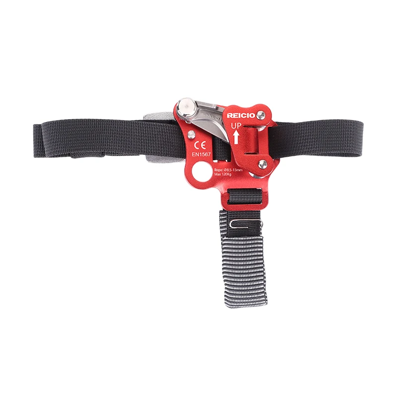 Foot Ascender with Pulley Heavy-Duty Aluminum Alloy Professional Safety Gear for Climbing & High-Altitude Work