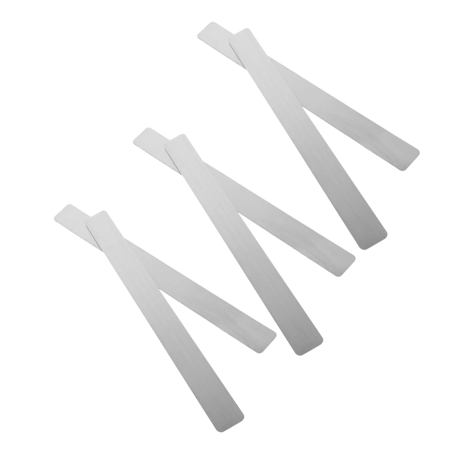6 Pcs Bulletin Board Strip Iron Strips Adhesive for Magnets Bar Metal Plate Wall Backing Memo Notice