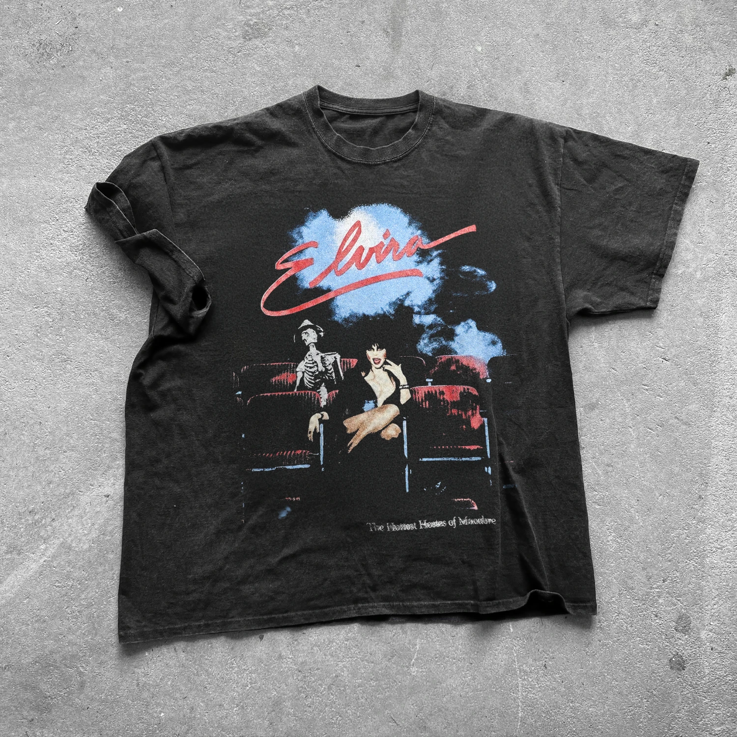 Vintage 90s Elvira Hottest Hostess Promo Graphic T-Shirt Cotton Men Women Streetwear Tee