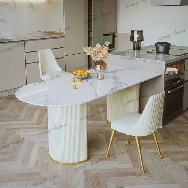 LD Modern Luxury Dining Table Nordic Luxury Cream Style Restaurant Rock Plate   Design Home Furniture Tavolo Pranzo