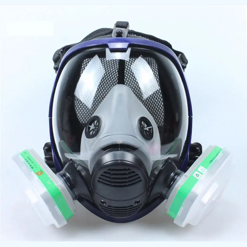 Chemisch masker 6800 7-in-1 gasmasker Stofdicht gasmasker Verf Pesticide Spray Siliconen volgelaatsfilters voor laboratoriumlassen