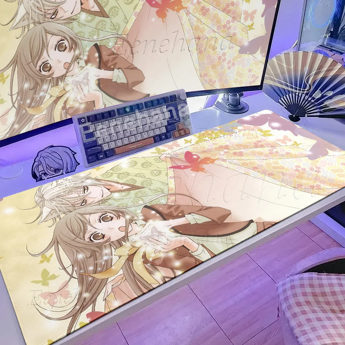 Anime Kamisama Kiss Mouse Pad Rubber Non-Slip Deskpad Home Lock-Edge Washable Table Mat XXL PC Gamers Computer Keyboard Deskmat