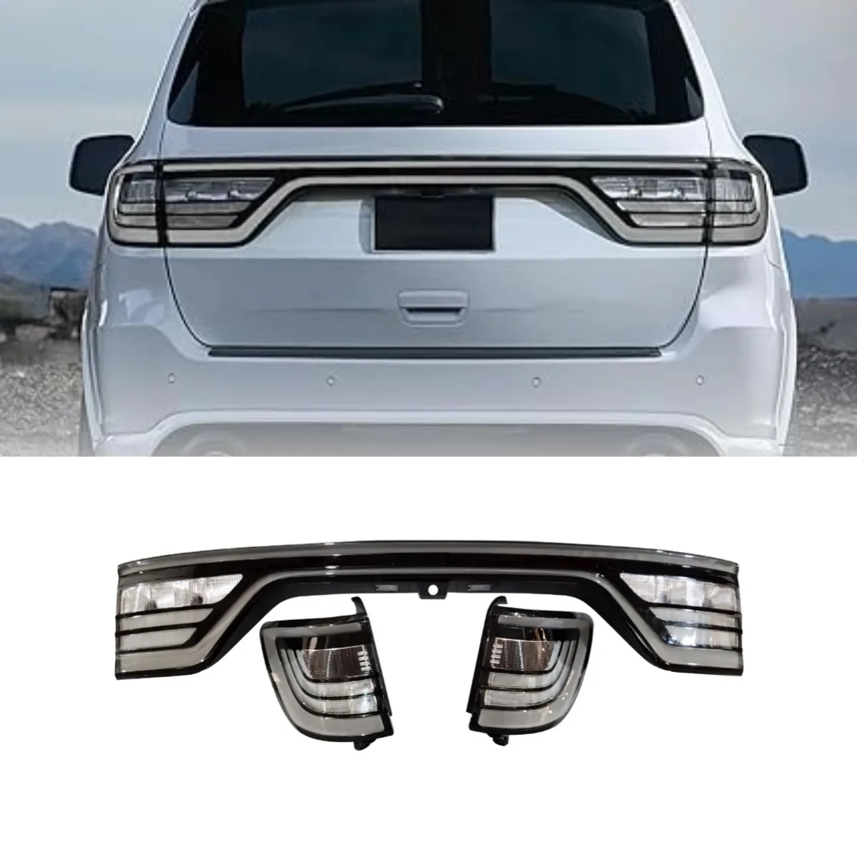 For Dodge Durango 2014-2022 LED Tail Light Assembly Tailight Rear Brake Lamp Rear Light Car Accessories