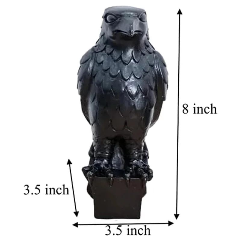 1 Piece Maltese Falcon Statue Shelf Decorations Black Resin Handmade Resin Sculpture view 6