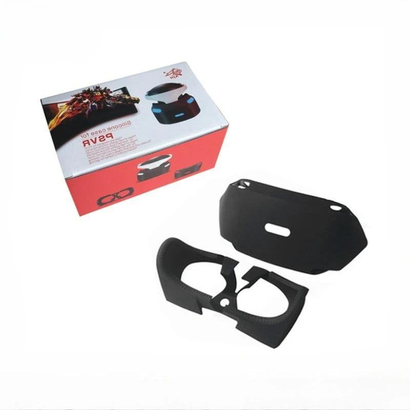 For PS4 VR PSVR PS VR 3D Viewing Glass Protective Case Guards Silicone Wrap Enhanced Eyes Inner Outside Cover Accessories 2 in 1