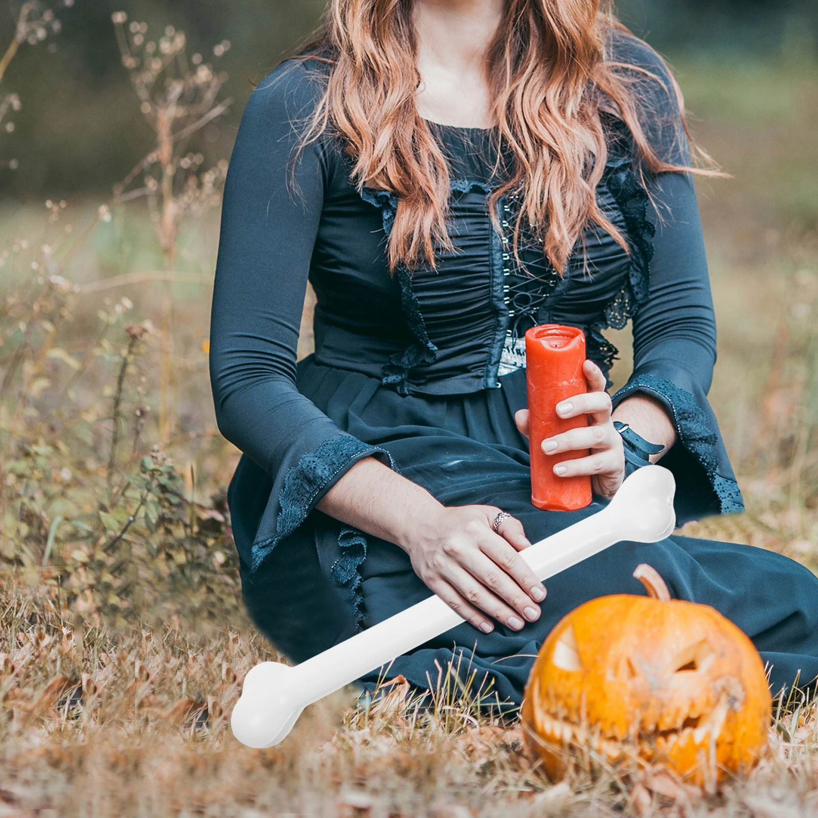 40Cm Fake Decoration Halloween Plastic Bones Costume Accessories Carnival Party Horror Theme Bone Props