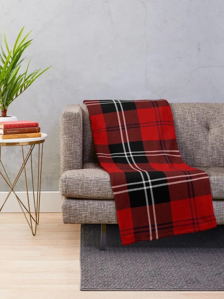 Ramsay Red Tartan Clan Ramsay Cute Tartan Throw Blanket Loose Beach Plush Blankets