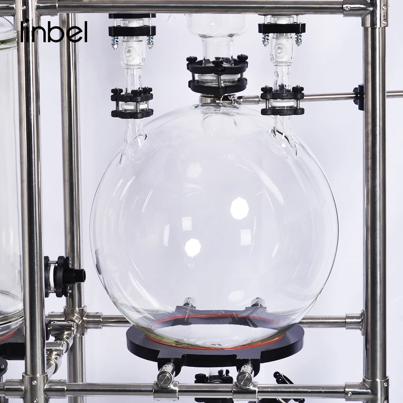 سعر المصنع 100L مفاعل فلتر التبلور الزجاجي لعزل CBD