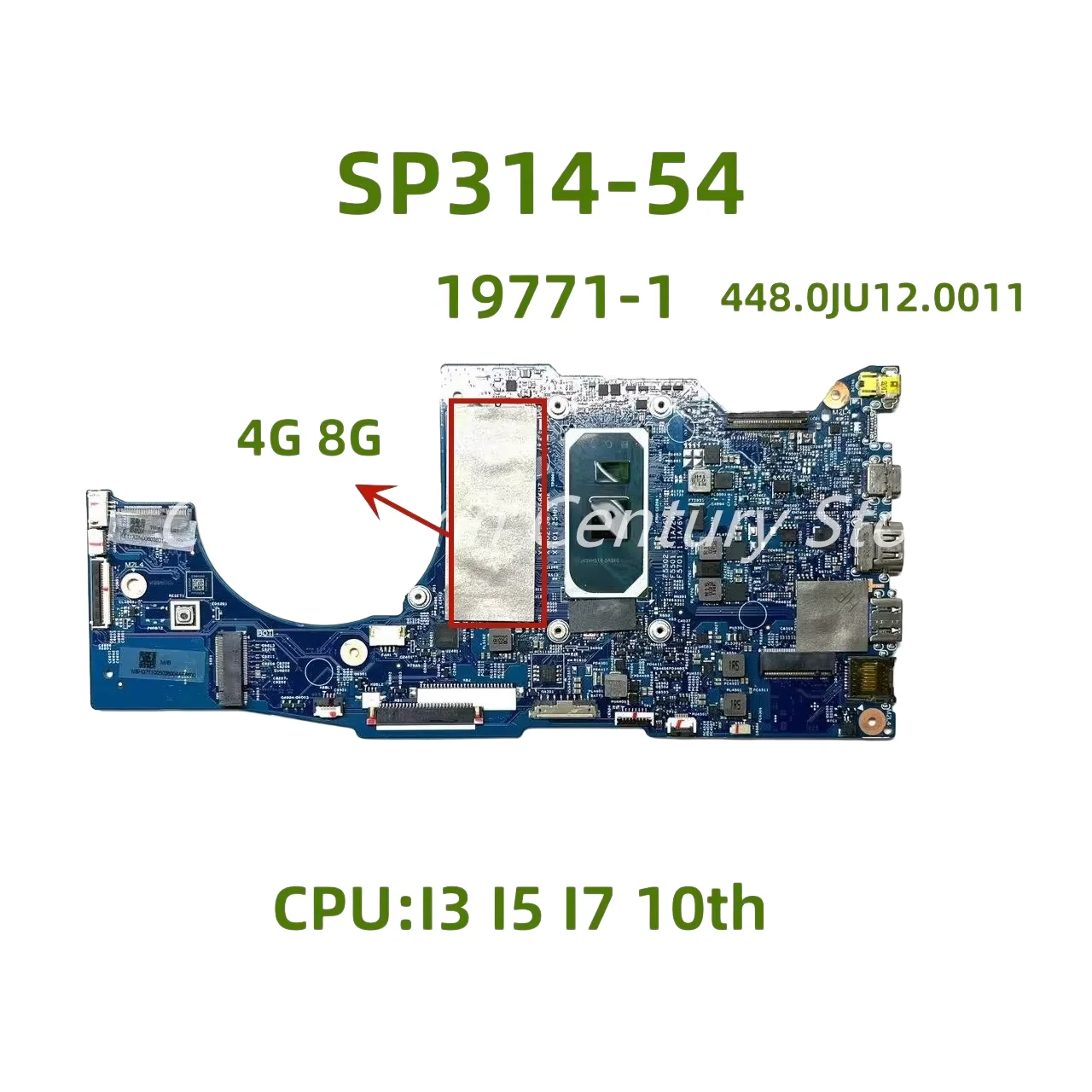 19771-1 suitable for Acer SP314-54/54N laptop motherboard with CPU I3 I5 I7-10TH RAM: 8G/16G 100% tested and shipped