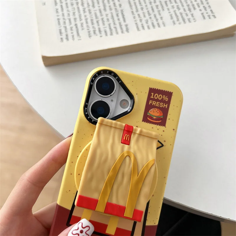 مضحك كرافت ورقة حقيبة المغناطيسي قضية الهاتف آيفون 17 برو 15 14 16 برو ماكس غطاء مع حامل حالات وقائية للصدمات