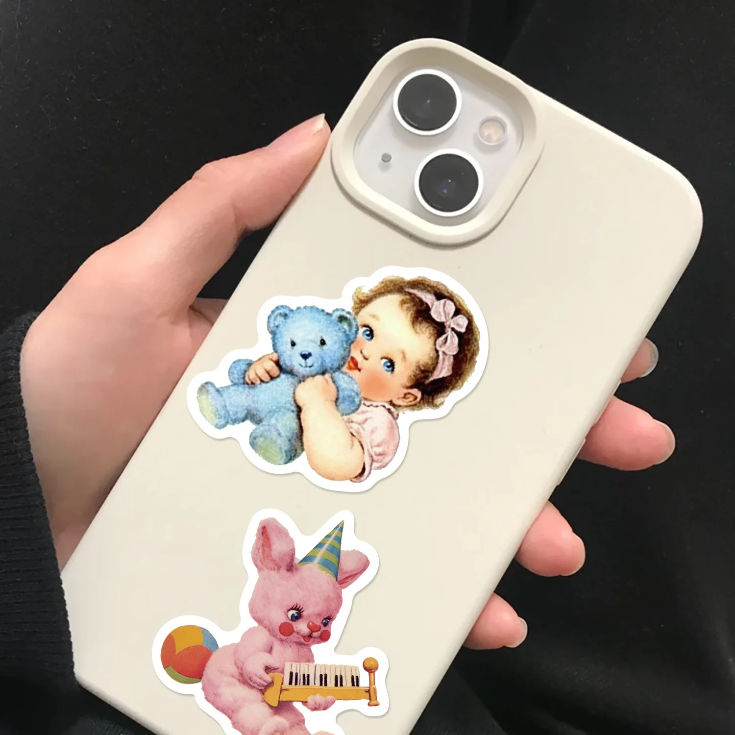 10/50PCS Cute Retro Cartoon Baby Graffiti Stickers Decorating Classic Kid Toy Guitar Phone Laptop Skateboard Waterproof Sticker