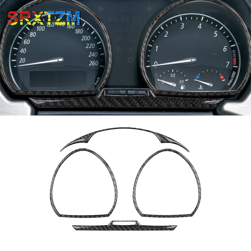 Adesivo tachimetro nastro adesivo Surround adesivo cruscotto auto in fibra di carbonio nero per BMW Z4 E85 2003-2008