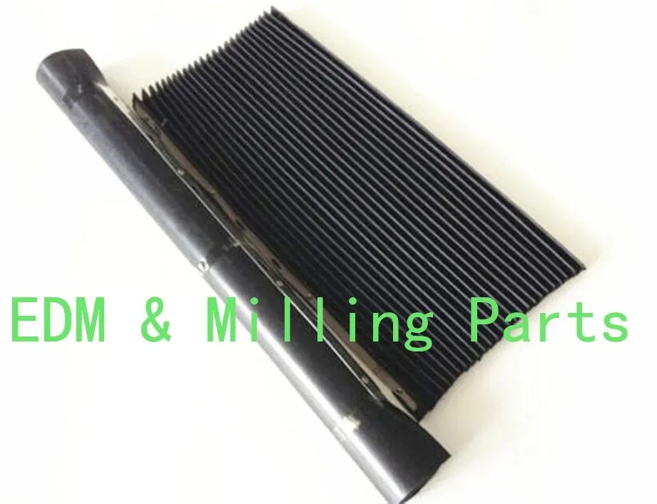 1Set (2pcs ) CNC Milling Machine Part Accordion Type & Retractable Way Cover (Front & Back) For Bridgeport Mill Part