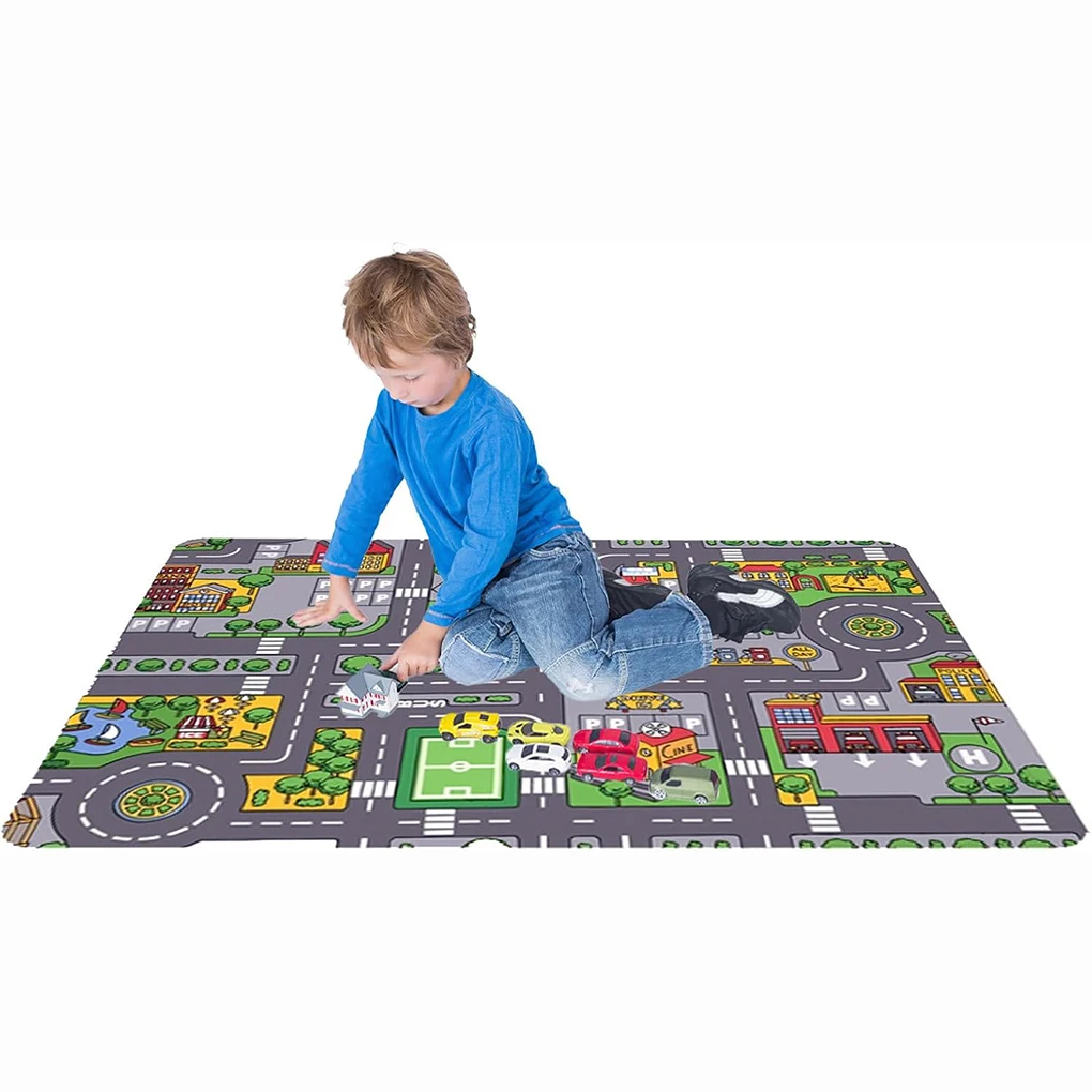 

Игровой коврик для детского города, автостоянка, водонепроницаемая парковка, детский игровой коврик, детский коврик для мальчиков и девочек, развивающие игрушки для детей, карта
