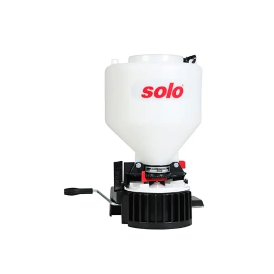 

421 9 kg Ccity Manual Spreader with Adjustable Strap and Manual Crank - Red