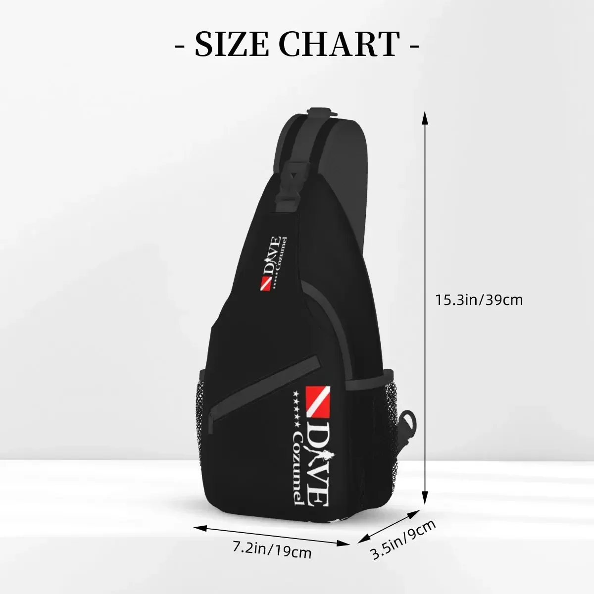 Cozumel Crossbody Chest Bags Dive Scuba Diving Pockets Travel Pack Messenger Sports Teens Shoulder Bag Unisex