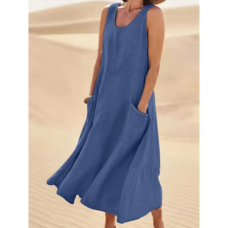 

Women's Cotton Linen Dress High Collar Fly Sleeve Other Style Other Fabric Other Season Other Use Other Material 100%