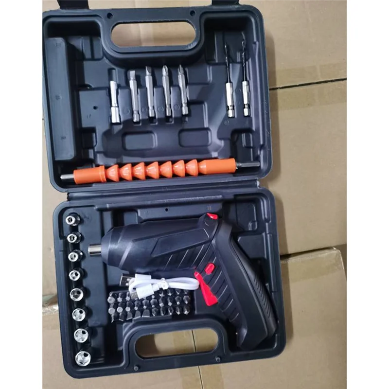 ABRE-Mini destornillador eléctrico inalámbrico portátil con carga USB, destornillador automático, llave de taladro manual, herramientas eléctricas