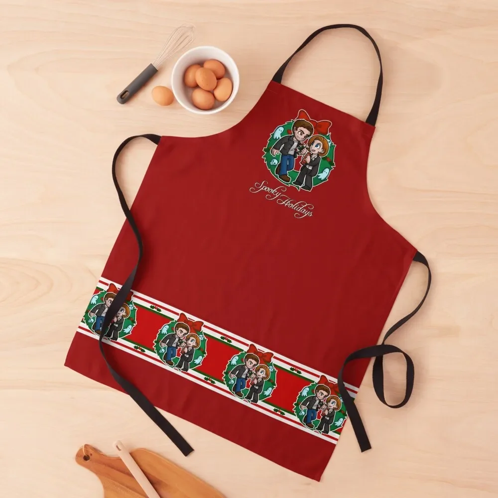 

Merry X-Mas Apron beauty master kitchen clothes Barista Apron