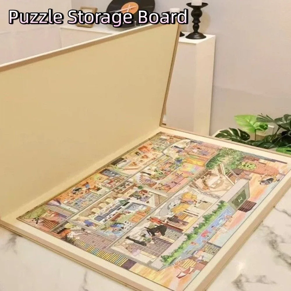

Felt Surface Puzzle Storage Board Non-Slip Folding Jigsaw Puzzle Table Thickened Moisture-proof Puzzle Non-Slip Backing