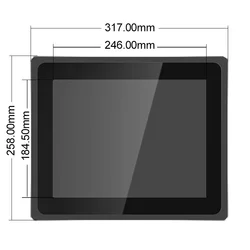 12 inch  x86 J1900 panel pc linux  fanless waterproof mini industrial touchscreen computer all in one panel pc